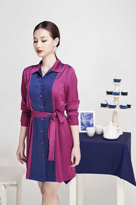 Với phong cách mới, Quỳnh Chi chú trọng vào sự thanh lịch với các gam màu pastel tinh tế.