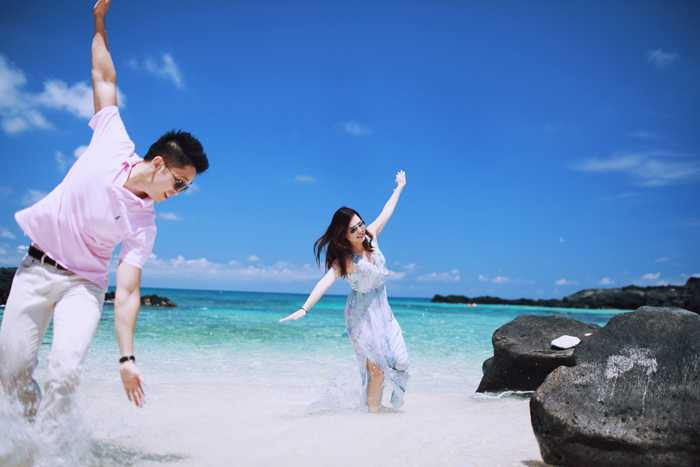 Bộ ảnh cưới đẹp lung linh của cặp đôi Hà Thành trên đảo Lý Sơn