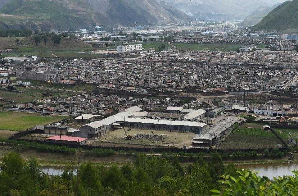 Nhà của người Triều Tiên bên kia sông