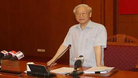 Tổng Bí thư Nguyễn Phú Trọng phát biểu.