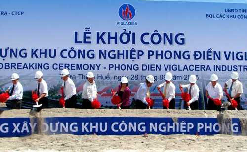 Khởi công khu công nghiệp Viglacera Phong Điền