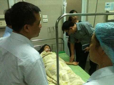 Bệnh nhân cấp cứu sau ngộ độc thực phẩm.