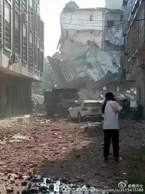 Hiện trường vụ nổ ở Trung Quốc