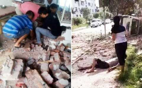 Cảnh tan hoang sau những vụ nổ hàng loạt ở Trung Quốc