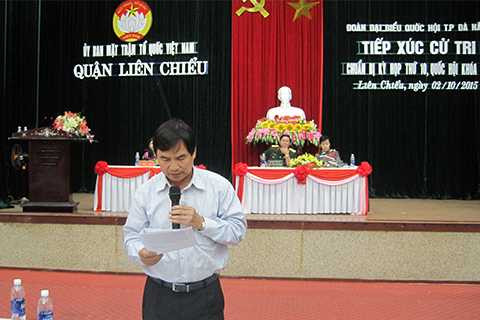 người Trung Quốc giấu mặt, mua đất, ven biển, sân bay Nước Mặn, Đà Nẵng, tiếp xúc cử tri, Đoàn đại biểu Quốc hội