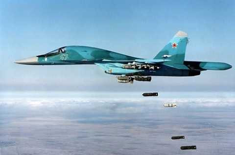 Máy bay ném bom tấn công Su-34 của Quân đội Nga là một trong các chiến cơ tham gia không kích IS ở Syria