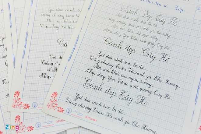 Khám phá buổi học viết chữ đẹp của giáo viên