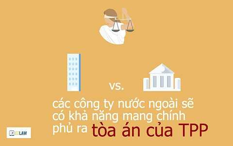  Với hiệp định này, các công ty, tập đoàn nước ngoài và quốc tế sẽ có khả năng mang Chính phủ quốc gia thành viên ra tòa án đặc biệt khi các quốc gia này đặt ra các luật lệ, chính sách đi ngược lại với chỉ tiêu của TPP. Tòa án đặc biệt không chỉ có toàn quyền bắt Chính phủ đền bù không những cho các thiệt hại đã xảy ra, mà còn cả những mất mát về cơ hội trong tương lai của các tập đoàn, công ty quốc tế.