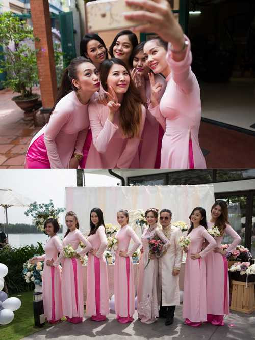 Ngọc Diệp, Victor Vũ và dàn phù dâu