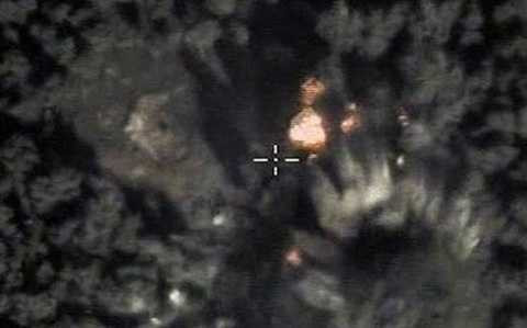 Vị trí không kích của máy bay Nga tại Syria