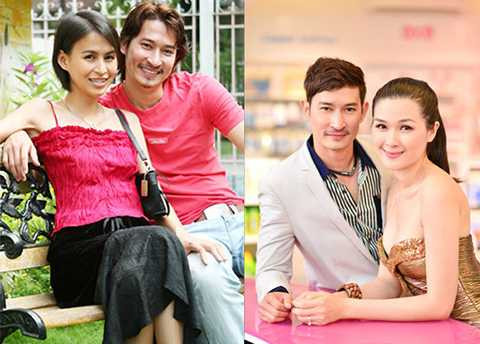 Vợ cũ Hoàng Anh và vợ mới Mạc Anh Thư của chàng diễn viên đào hoa Huy Khánh. 