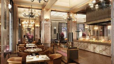 Nhà hàng sang trọng theo phong cách Châu Âu Nhà hàng sang trọng theo phong cách Châu Âu