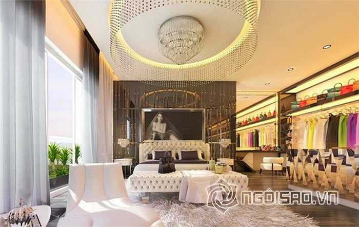 Phòng thử và trưng bày đồ cũng rộng rãi, sang trọng không kém.