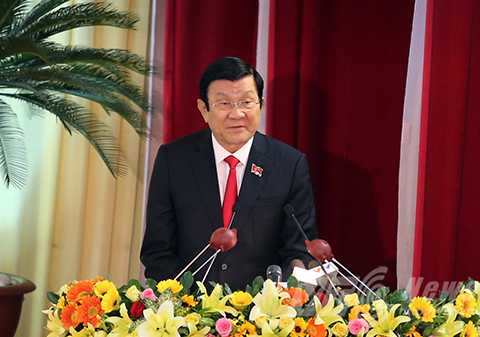 Khai mạc, Đại hội Đảng bộ, Đà Nẵng, lần thứ XXI, Chủ tịch nước Trương Tấn Sang, Phó Thủ tướng Chính phủ Nguyễn Xuân Phúc, Đại hội