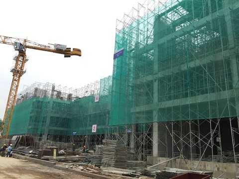 Để đảm bảo tiến độ Goldsilk Complex áp dụng phương pháp thi công đổ cùng lúc cho cột – dầm – sàn bằng ván khuôn nhôm giúp đẩy nhanh tiến độ 30% Để đảm bảo tiến độ Goldsilk Complex áp dụng phương pháp thi công đổ cùng lúc cho cột – dầm – sàn bằng ván khuôn nhôm giúp đẩy nhanh tiến độ 30%