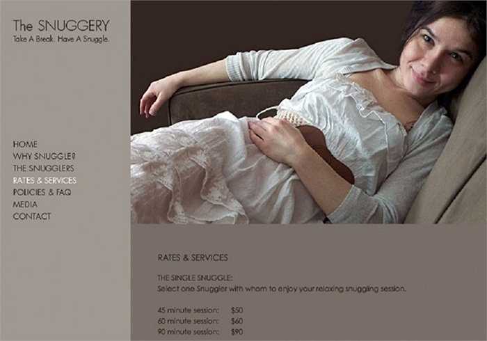 Ngủ ôm chuyên nghiệp. Tất nhiên là chỉ ngủ và chỉ ôm chứ không hề có thêm giao dịch nào khác cho nghề nghiệp này. Người ngủ ôm có thể kiếm được khoảng 20 - 50 USD/ giờ