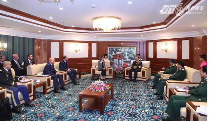 Quang cảnh buổi tiếp - Ảnh: Hồng Pha