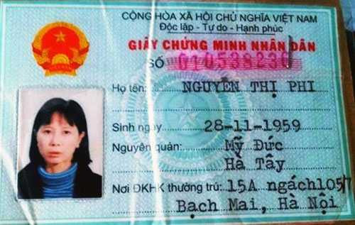 Nguyễn Thị Phi bị bắt khi nhập cảnh trái phép vào Việt Nam
