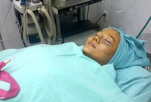 Dương Yến Ngọc công khai hình ảnh phẫu thuật thẩm mỹ.