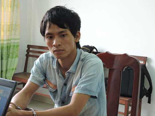 Trần Văn Điểm khi bị bắt tại cơ quan điều tra công an tỉnh Bà Rịa - Vũng Tàu