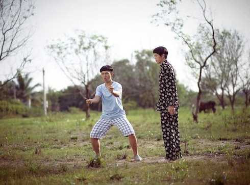 Hoài Lâm và Hoài Linh trong hậu trường bộ phim mới nhất 'Tía tui là cao thủ'