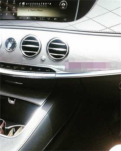 Trùng khớp với nội thất bên trong chiếc xe của Phan Thành