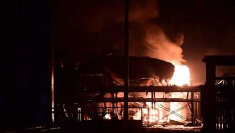 Hiện trường vụ nổ nhà máy hóa chất ở Sơn Đông, Trung Quốc hồi tháng 8