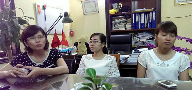 Các giáo viên trao đổi với VTC News đều khẳng định không hề có sự bức xúc gì với nhà trường