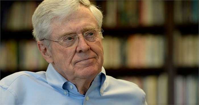 5. Charles Koch – 41 tỷ USD: Charles Koch, anh trai của tỷ phú David là người trực tiếp nắm quyền quản lí Koch Industries sau khi cha ông giao vị trí tổng giám đốc vào năm 1967. Hai anh em nhà Koch nắm tổng cộng hơn 84% cổ phần của công ty.