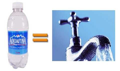 Aquafina không khác gì so với nước máy công cộng Aquafina không khác gì so với nước máy công cộng