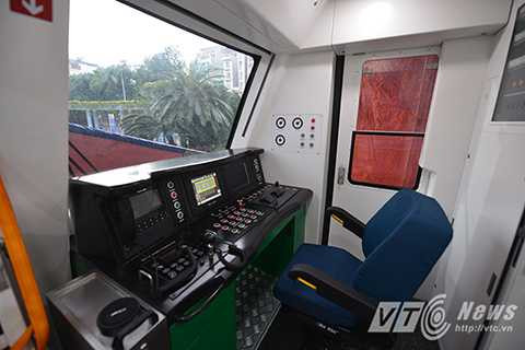 Khoang điều khiển của đoàn tàu.