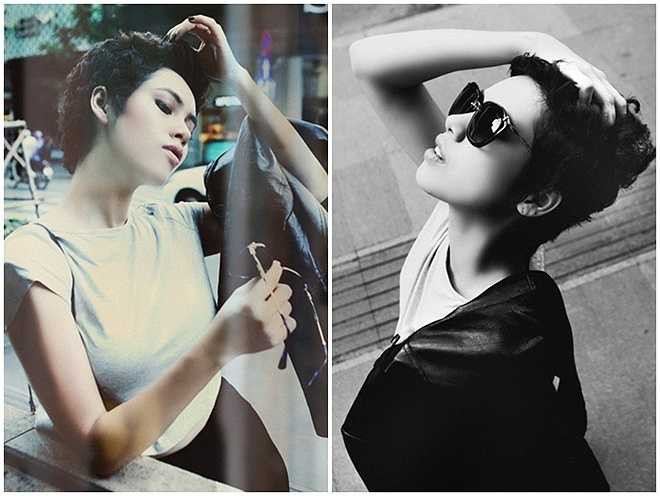 Từng có khoảng thời gian Hoàng My gây sốc với phong cách tomboy. Nhiều tin đồn cho rằng cô cắt phăng mái tóc vì chia tay em chồng Hà Tăng - Phillip Nguyễn. Nhưng Hoàng My lý giải đó chỉ là cách để giải phóng 'con người điên loạn' bên trong cô.