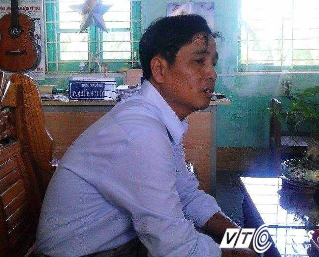 ông Nguyễn Ngọc Dũng - Phó hiệu trưởng Trường Tiểu học Thuận Hòa xác nhận sự việc trên là có thật.