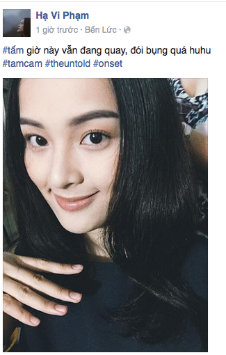 Hạ Vi tươi tắn đi đóng phim giữa bão tin đồn