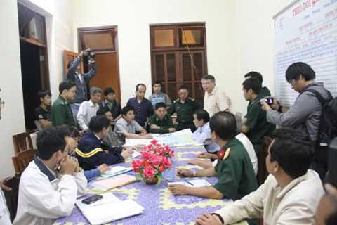 Lực Lượng chức năng họp bàn công tác phòng chống cứu nạn 