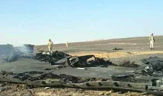 Hiện trường tai nạn máy bay Nga ở Ai Cập