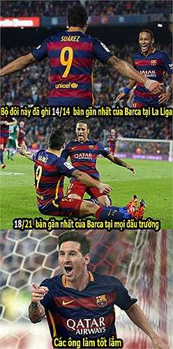 Vắng Messi, Neymar và Suarez chơi thậm chí còn ăn ý hơn