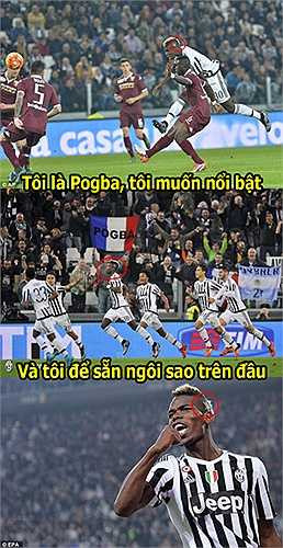 Mái tóc cực dị của Paul Pogba