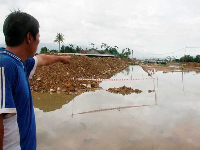Khu vực xảy ra vụ chết đuối thương tâm - Ảnh: Nguyễn Chung