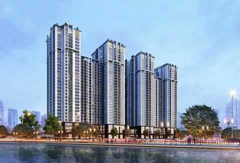 Không gian rộng thoáng quanh dự án Five Star Garden