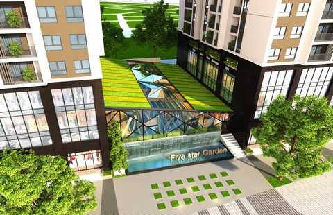 Bể bơi bốn mùa tại dự án Five Star Garden