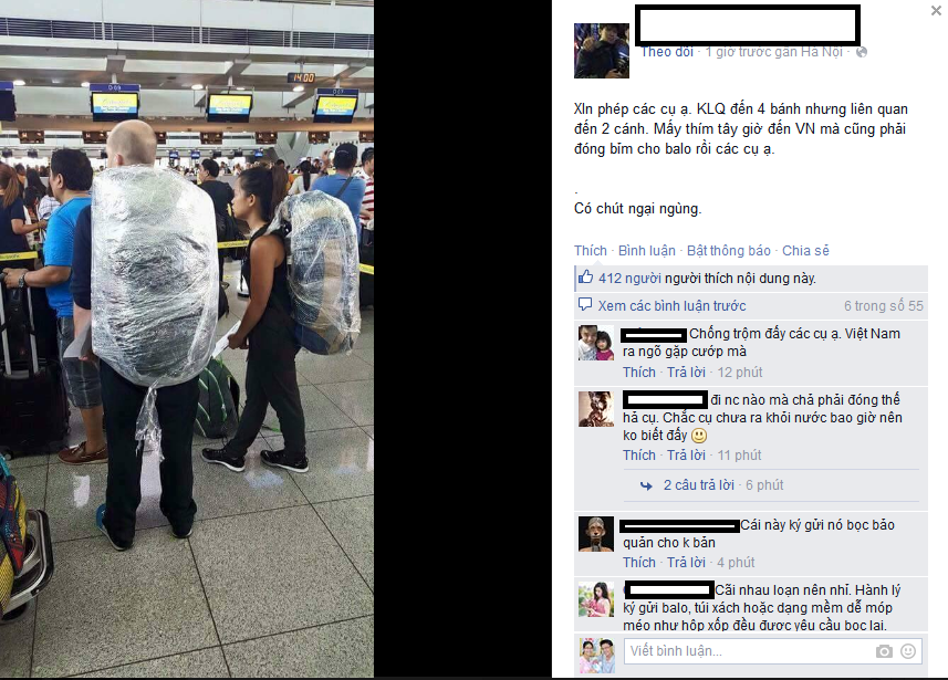 Hàng không Việt Nam: Tranh cãi dữ dội từ chiếc balo 'đóng bỉm' của khách nước ngoài