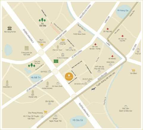 Imperia Garden chỉ cách ga gần nhất của tuyến đường sắt trên cao Cát Linh – Hà Đông hơn 500 mét Imperia Garden chỉ cách ga gần nhất của tuyến đường sắt trên cao Cát Linh – Hà Đông hơn 500 mét