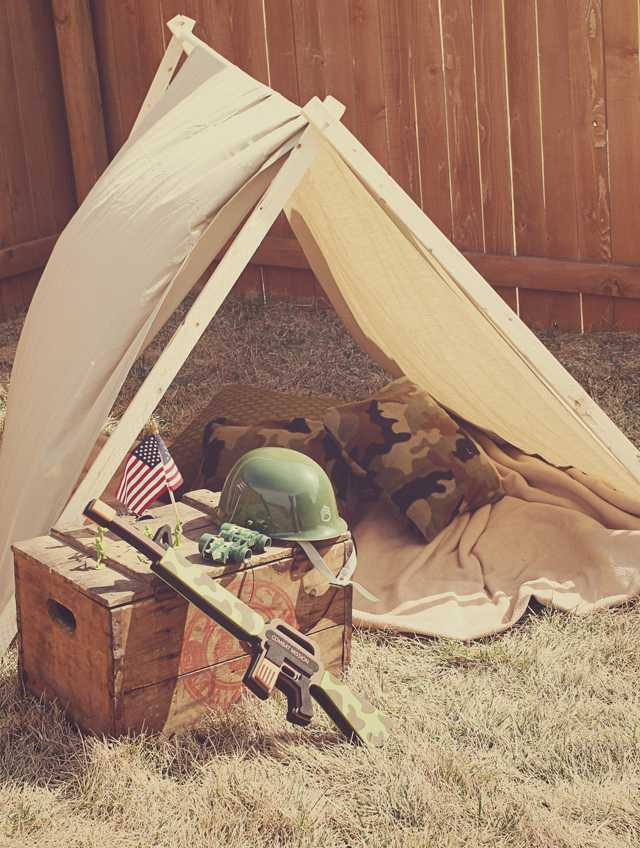 Tự tay làm lều 'dã chiến' cho bé yêu