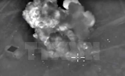 Không quân Nga không kích trúng mục tiêu IS tại tỉnh Idlib, Syria Không quân Nga không kích trúng mục tiêu IS tại tỉnh Idlib, Syria