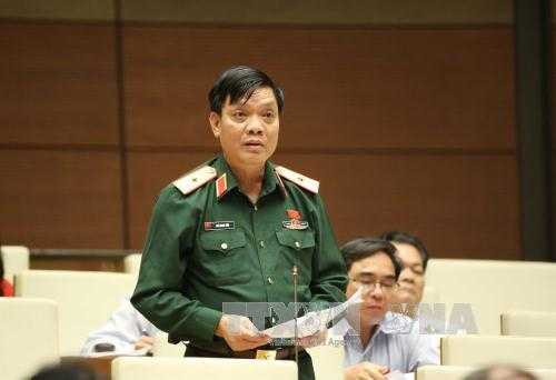 Đại biểu Quốc hội tỉnh Bắc Giang Ngô Minh Tiến phát biểu ý kiến. Đại biểu Quốc hội tỉnh Bắc Giang Ngô Minh Tiến phát biểu ý kiến.