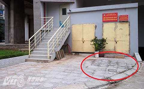 Hiện trường nơi xảy ra sự việc đau lòng