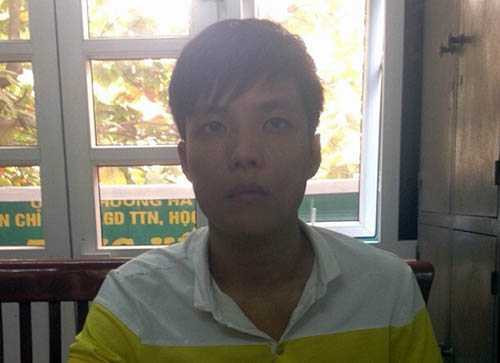 Đối tượng Phạm Thế Huỳnh tại cơ quan Công an Đối tượng Phạm Thế Huỳnh tại cơ quan Công an