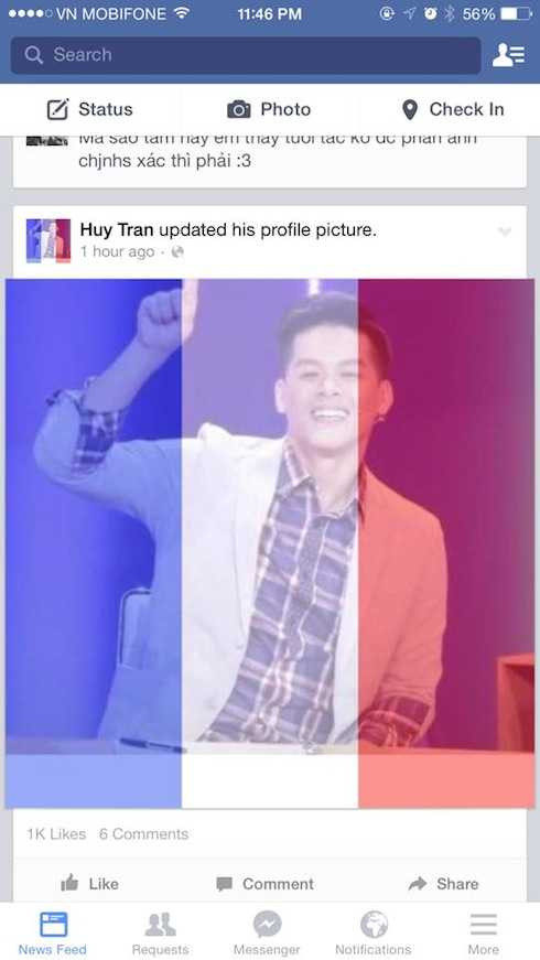 John Huy Trần tươi cười trong ảnh đại diện.