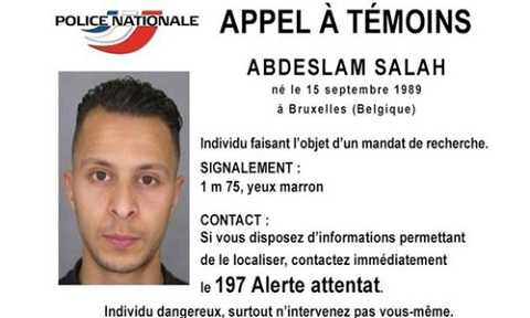 Cảnh sát Pháp ra thông báo truy tìm Abdeslam Salah Cảnh sát Pháp ra thông báo truy tìm Abdeslam Salah